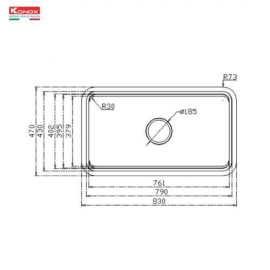 Chậu Rửa Konox KN8347SU Dekor Basic