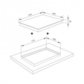 Bếp kính âm 2 từ và 1 điện MH-03IR N