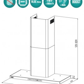 Hút Mùi GRANDX GX H90T65