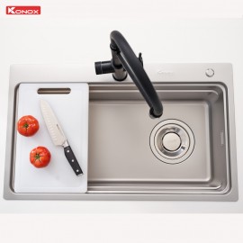 Chậu rửa bát 1 hố chống xước Workstation Sink KN8048TS Dekor