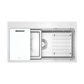 Chậu rửa bát 1 hố chống xước Workstation Sink KN8751TS Dekor