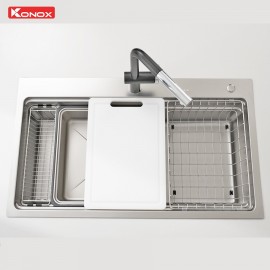 Chậu rửa bát 1 hố chống xước Workstation Sink KN8751TS Dekor