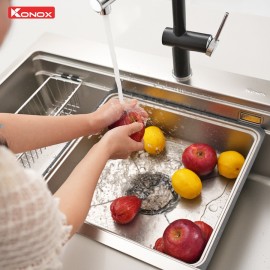 Chậu rửa bát 1 hố chống xước Workstation Sink KN8751TS Dekor