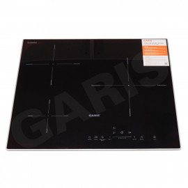 Bếp từ 3 vùng nấu, kính vát 4 cạnh, viền hợp kim nhôm Aviation Shield G1116