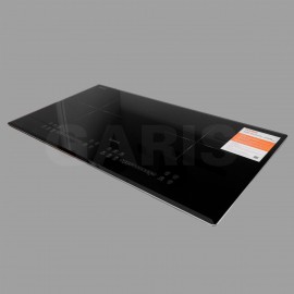 Bếp từ 2 vùng nấu, kính vát 4 cạnh, viền hợp kim nhôm Aviation Shield G1416