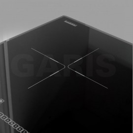 Bếp từ 2 vùng nấu, kính vát 4 cạnh, viền hợp kim nhôm Aviation Shield G1416