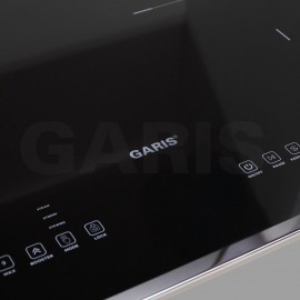 Bếp từ 2 vùng nấu, kính vát 4 cạnh, viền hợp kim nhôm Aviation Shield G1214