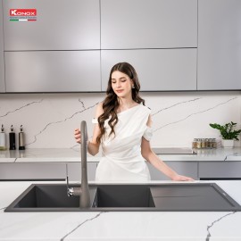Chậu rửa bát Granite Sink Livello Smart 1160 – Grey