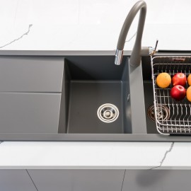 Chậu rửa bát Granite Sink Livello Smart 1160 – Grey