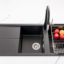 Chậu rửa bát Granite Sink Livello Smart 1160 – Black