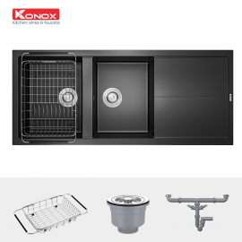 Chậu rửa bát Granite Sink Livello Smart 1160 – Black