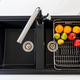 Chậu rửa bát Granite Sink Phoenix Smart 860 – Black