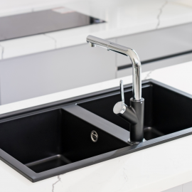 Chậu rửa bát Granite Sink Phoenix Smart 860 – Black