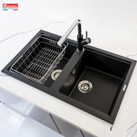Chậu rửa bát Granite Sink Phoenix Smart 860 – Black