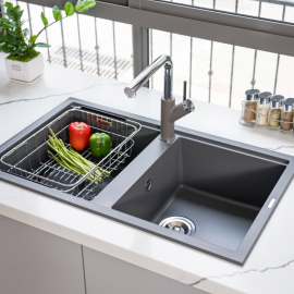 Chậu rửa bát Granite Sink Phoenix Smart 860 – Grey