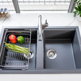 Chậu rửa bát Granite Sink Phoenix Smart 860 – Grey