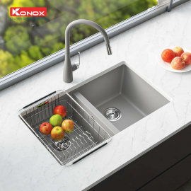 Chậu rửa bát Granite Sink Veloci 760D – Grey