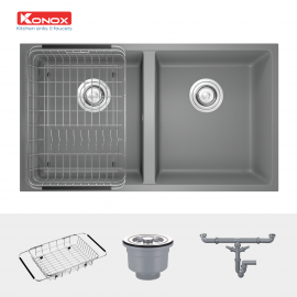 Chậu rửa bát Granite Sink Veloci 760D – Grey