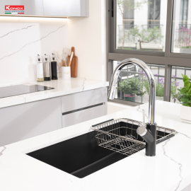 Chậu rửa bát Granite Sink Naros 760S – Black