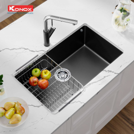 Chậu rửa bát Granite Sink Naros 760S – Black