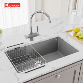 Chậu rửa bát Granite Sink Naros 760S – Grey