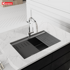 Chậu rửa bát đá Granite Sink Terra 790S Black