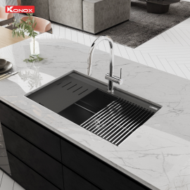 Chậu rửa bát đá Granite Sink Terra 790S Black