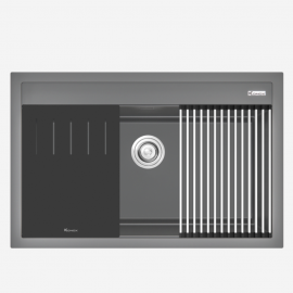 Chậu rửa bát đá Granite Sink Terra 790S Grey