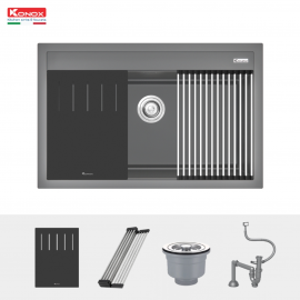 Chậu rửa bát đá Granite Sink Terra 790S Grey