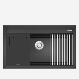 Chậu rửa bát đá Granite Sink Terra 860S Black