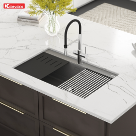 Chậu rửa bát đá Granite Sink Terra 860S Grey