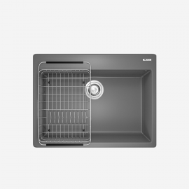 Chậu rửa bát Granite Sink Ruvita 680 – Grey