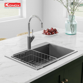 Chậu rửa bát Granite Sink Ruvita 680 – Grey