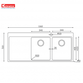 Chậu rửa bát Turkey Sink Miro 1160