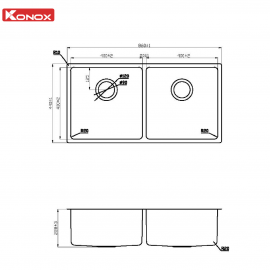 Chậu rửa bát Turkey Sink Vigo 860