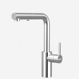 Vòi rửa bát dây rút Vira Chrome