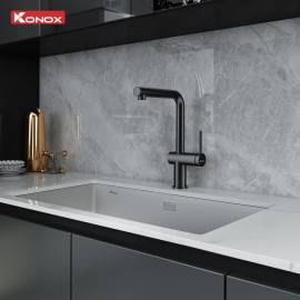 Vòi rửa bát dây rút Stream Smart Gun Metal