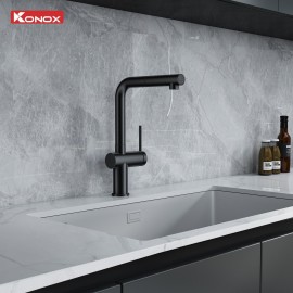 Vòi rửa bát dây rút Stream Smart Gun Metal