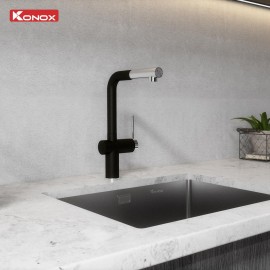 Vòi rửa bát dây rút Stream Smart Black