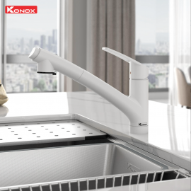 Vòi rửa bát phong cách Nhật Bản Kira White