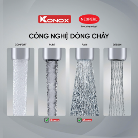 Vòi rửa bát phong cách Nhật Bản Kira White