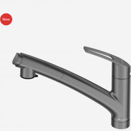 Vòi rửa bát dây rút Kira Gun Metal