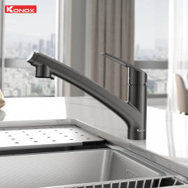 Vòi rửa bát dây rút Kira Gun Metal