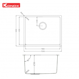 Chậu rửa bát phong cách Nhật bề mặt mịn Tari 500SM