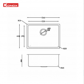Chậu rửa bát Turkey Sink Neron 590U