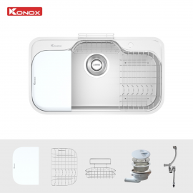 Chậu rửa bát phong cách Nhật bề mặt mịn Tari 9051SM