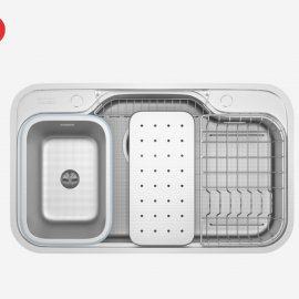 Chậu rửa bát chống xước Workstation Sink Dekor 8048SU