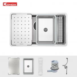 Chậu rửa bát chống xước Workstation Sink Dekor 8044SU