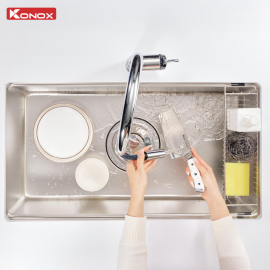 Chậu rửa bát chống xước Workstation Sink Dekor 8044SU