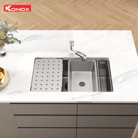Chậu rửa bát chống xước Workstation Sink Dekor 8044SU